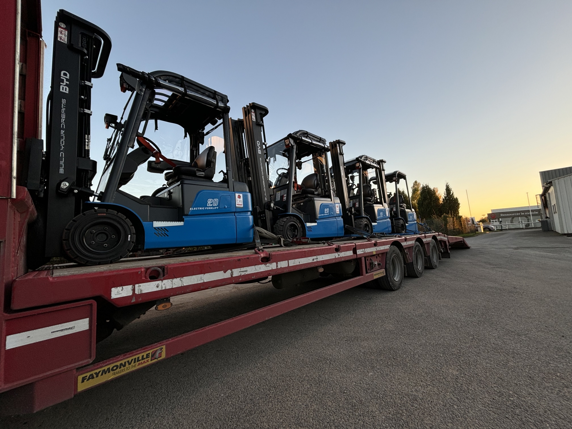 Transition de ce parc de chariots vers la technologie lithium BYD