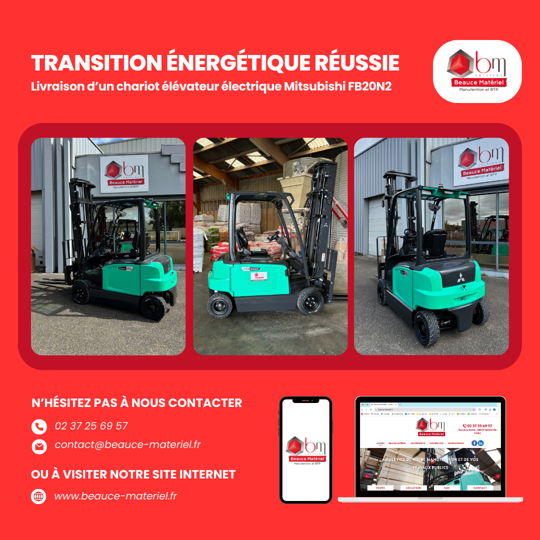 transition energetique chariot elevateur mitsubishi FB20N2