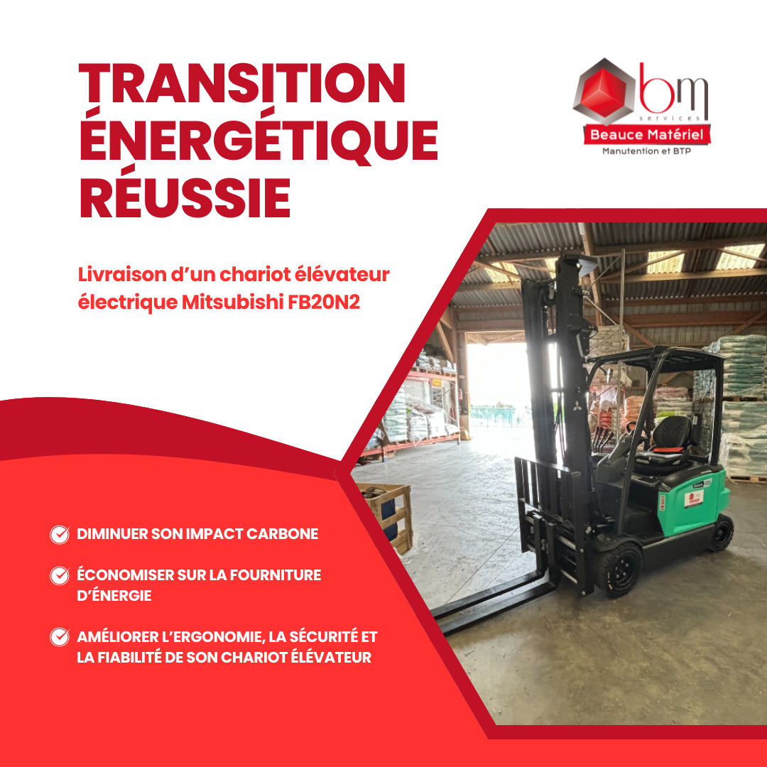 transition energetique chariot elevateur mitsubishi FB20N2