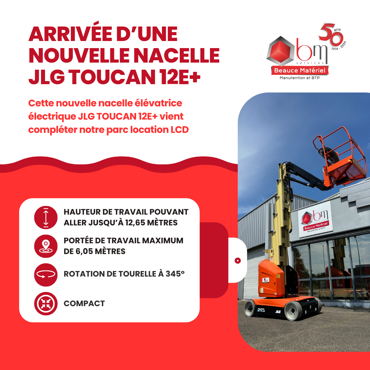 nacelle elevatrice electrique jlg toucan